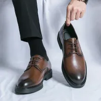 Italian Leather Oxford Dress Shoes thumbnail 5