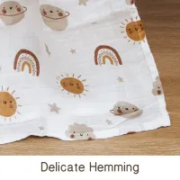 Bamboo Cotton Muslin Swaddle Blanket thumbnail 4