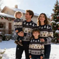 Family Christmas Matching Sweaters thumbnail 5