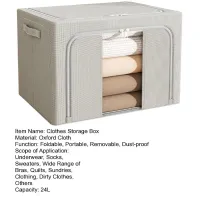 24L Oxford Cloth Storage Box with Window thumbnail 5