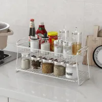 Stainless Steel Spice Jar Organizer Rack thumbnail 4