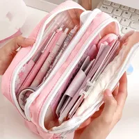 Kawaii 3-Layer Pen Organizer Pouch thumbnail 3