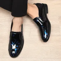 Floral Leather Oxford Dress Shoes thumbnail 3