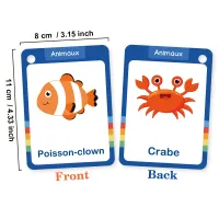 French Animals Vocabulary Flashcards thumbnail 2