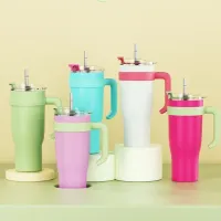 40oz Insulated Tumbler with Handle thumbnail 2