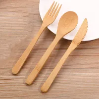 Bamboo Wooden Dinnerware Set (3-Piece) thumbnail 1