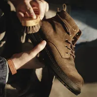 Vintage Split Suede Fleece-Lined Boots thumbnail 2
