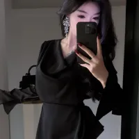 Silk Satin Flare Sleeve Blouse thumbnail 4