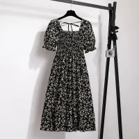 Pleated Chiffon Midi Beach Dress thumbnail 5