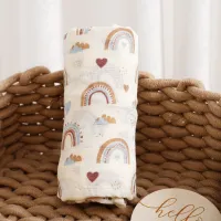 Bamboo Cotton Muslin Swaddle Blanket thumbnail 1