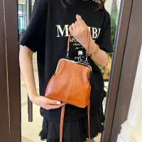 Vintage Brown PU Leather Crossbody Bag thumbnail 3