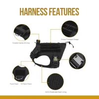 Tactical No-Pull Dog Harness with Handle thumbnail 4