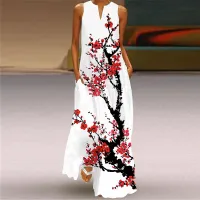 Vintage Print Boho Maxi Dress thumbnail 3