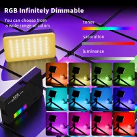 RGB Portable LED Video Light Panel thumbnail 3