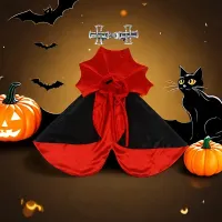 Vampire Cat Halloween Costume Set thumbnail 3