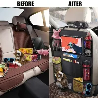 Car Back Seat Organizer with Mesh Pockets thumbnail 2
