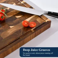 Acacia End Grain Chopping Board 16" thumbnail 4