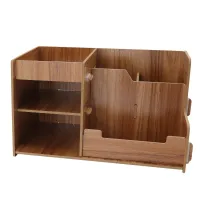 Wooden Multi-Layer Desk Organizer thumbnail 1