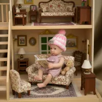 Mini Silicone Reborn Doll with Outfits thumbnail 5