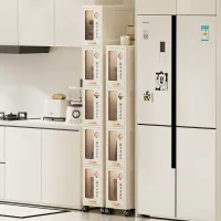Slim Storage Cabinet with Drawers thumbnail 1