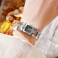 Diamond Square Dial Ladies Quartz Watch thumbnail 4