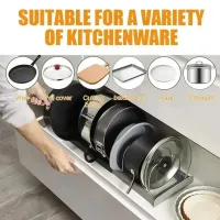 Expandable Pot Pan Organizer Rack thumbnail 4