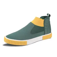 High Top Canvas Slip-On Sneakers for Men thumbnail 2