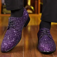 Luxury Sequin Oxford Wedding Shoes thumbnail 6