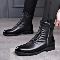 Men's High Top Leather Winter Boots thumbnail 6