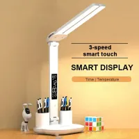 Dual Head LED Clock Desk Lamp thumbnail 2