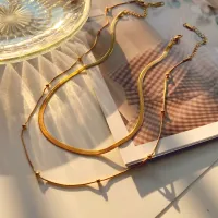 18K Gold Plated Snake Chain Necklace thumbnail 4