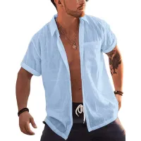 Men's Linen Blend Summer Shirt thumbnail 5