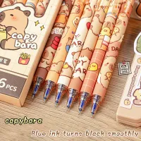 Capybara Gel Pen Set - 6Pcs Kawaii Pens thumbnail 4