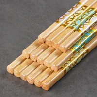 Marble-Patterned Bamboo Chopsticks Set thumbnail 1