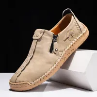 Handmade Leather Slip-On Loafers thumbnail 2