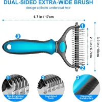 2-in-1 Pet Deshedding Brush thumbnail 5
