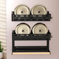 Magnetic Fridge Storage Rack with Paper Towel Holder thumbnail 1