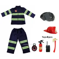 Kids Fireman Cosplay Costume Set thumbnail 5