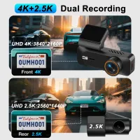 4K Dual Lens WiFi Car Dash Cam thumbnail 4