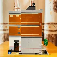 Creative City Street View Corner Garage Building Blocks thumbnail 6