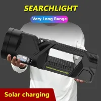 Solar USB Rechargeable XHP70 LED Flashlight thumbnail 1