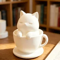 Cute Cat Cup Mini Succulent Planter thumbnail 4