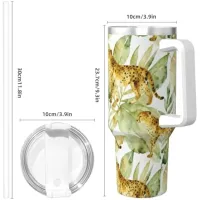 Cheetah Print 40 Oz Travel Tumbler thumbnail 5