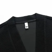 Big Size Korean Style Zip-Up Cardigan Green thumbnail 4