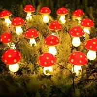 Solar Mushroom Stake Lights thumbnail 3