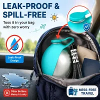 Stainless Steel Pet Travel Water Bottle thumbnail 3