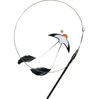 Interactive Feather Bird Cat Wand Toy thumbnail 1
