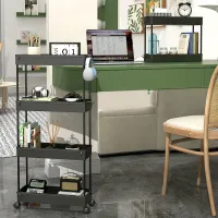 SPACEKEEPER Slim Rolling Storage Cart thumbnail 6