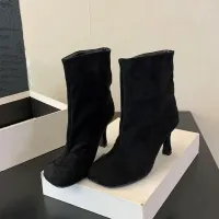 Eilyken Pleated Round Toe Ankle Boots thumbnail 2