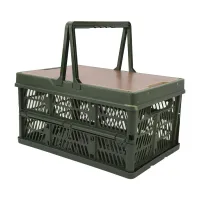 Foldable Picnic Basket Organizer thumbnail 1